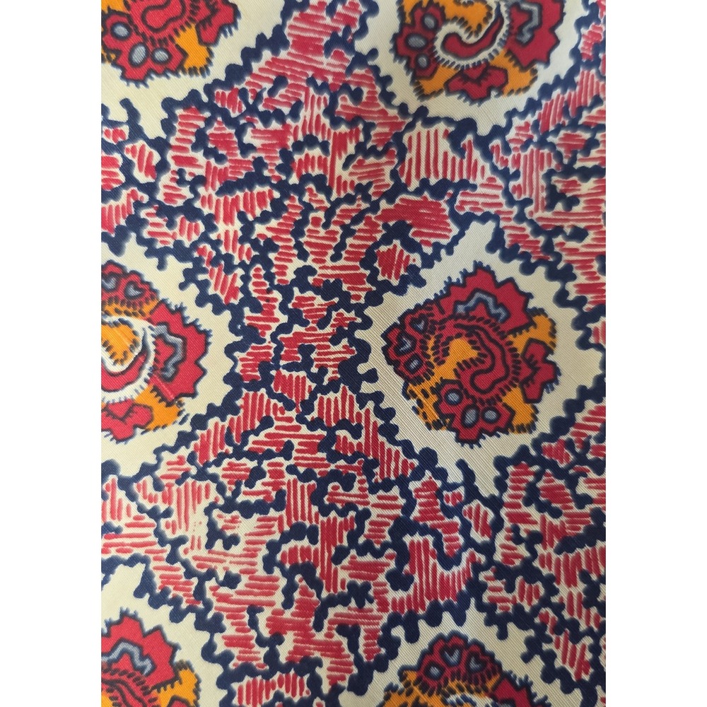 VTG Silk John Frederics Necktie Silk Union Made Levys Nashville Wide Tie Red/Blu - Picture 4 of 10